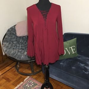 Red dress forever 21 size L